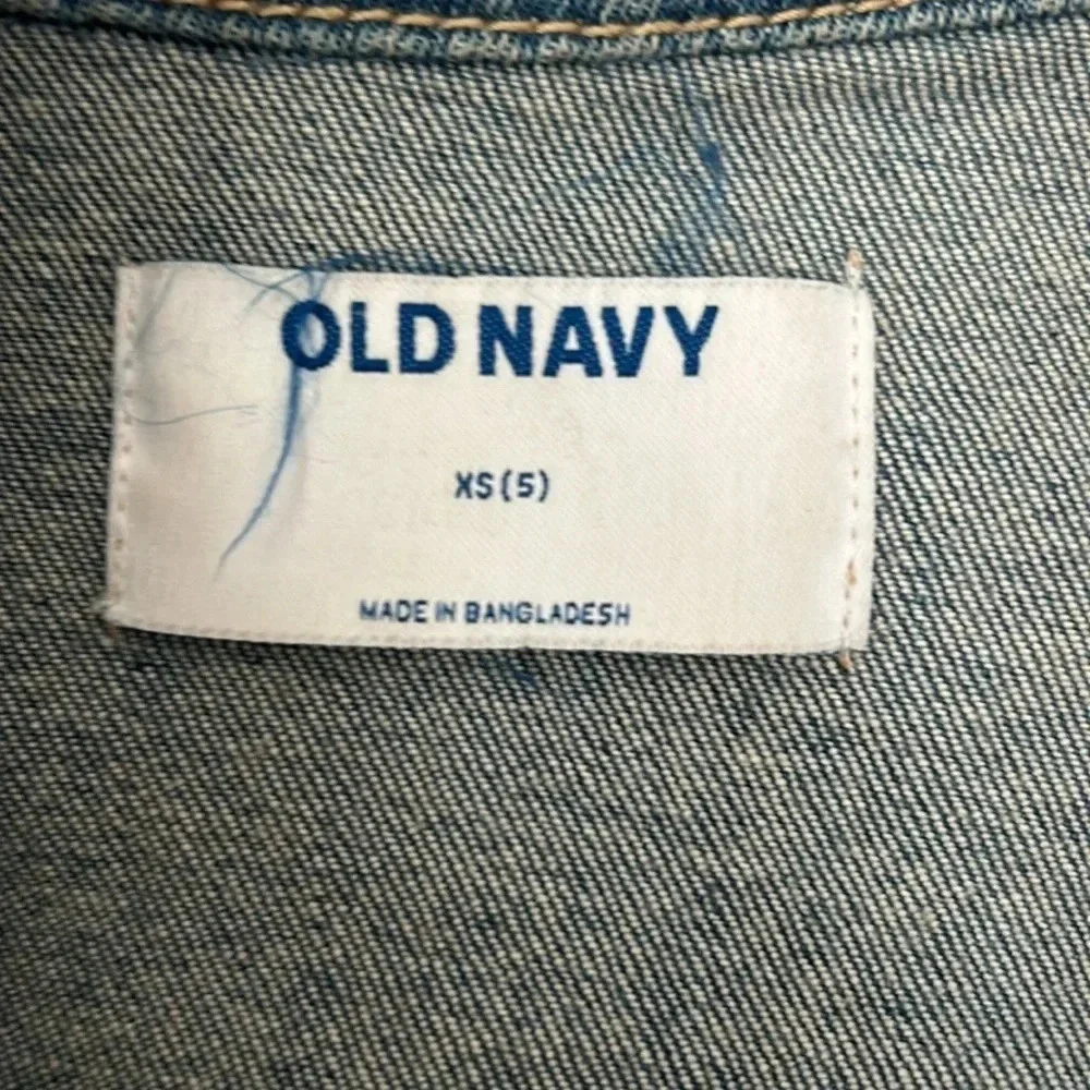 Old Navy Jean jacket size XS size 5 denim blue jean jacket